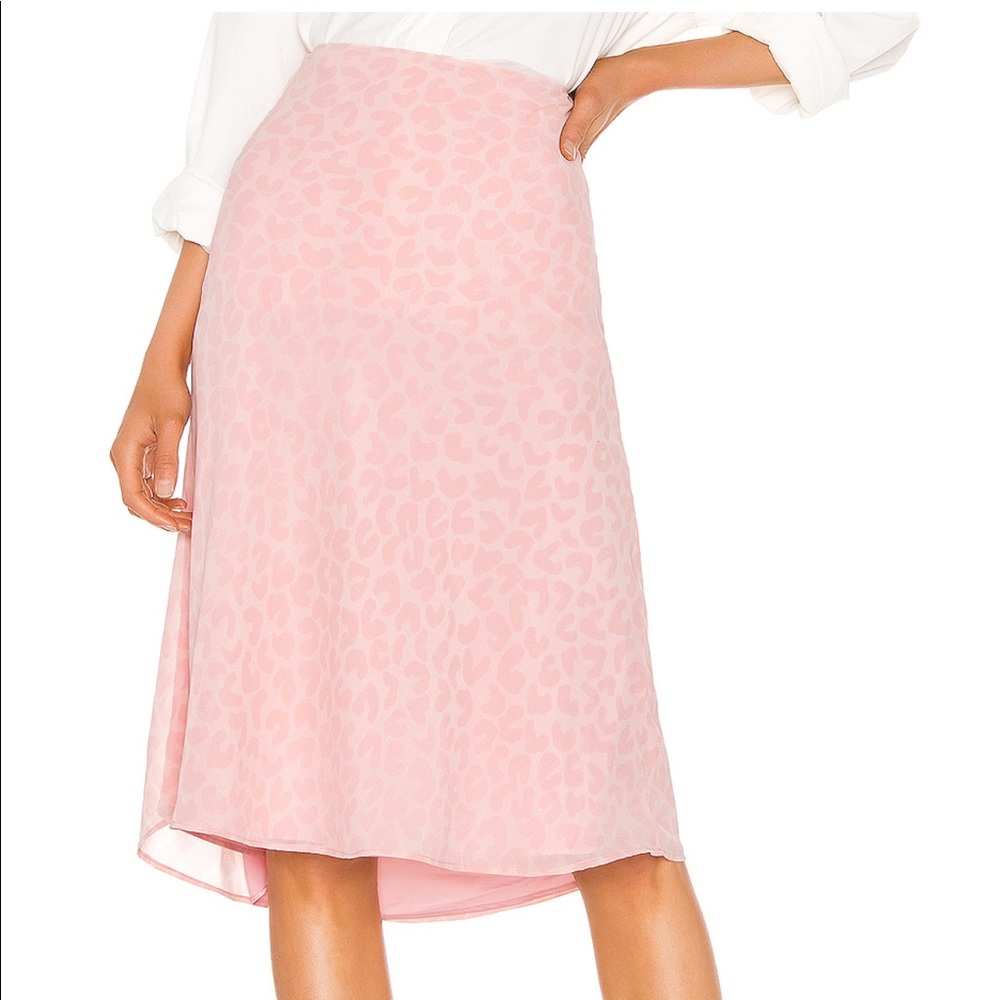 LPA Lucy Skirt in Pink Leopard